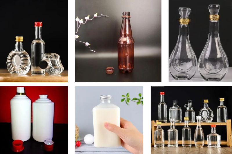 vỏ chai nhựa đựng rượu