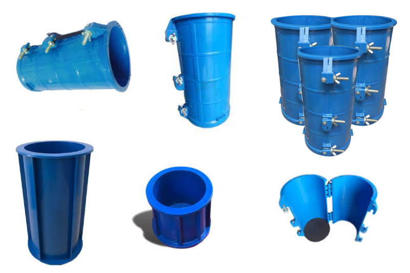 Khuôn đúc mẫu bê tông hình trụ bằng nhựa