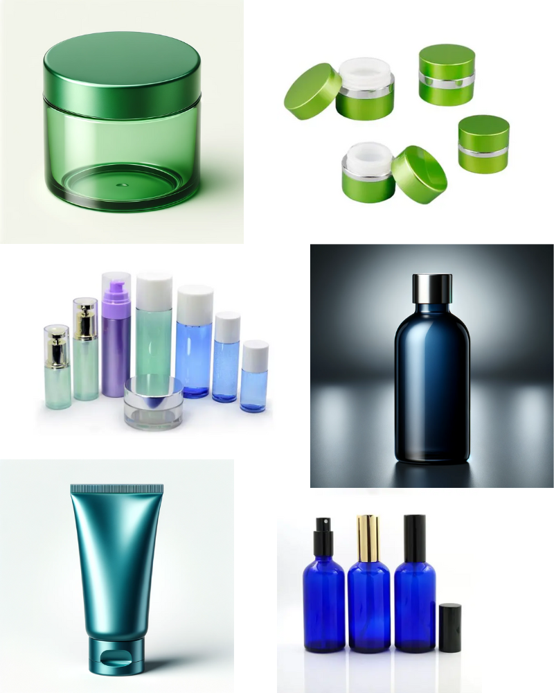 bán lọ đựng mỹ phẩm màu xanh